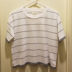 Madewell striped crop top